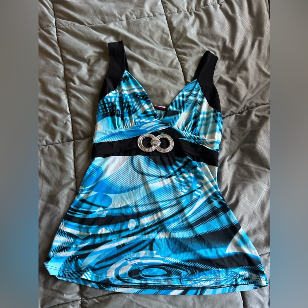 Multicolored y2k tank